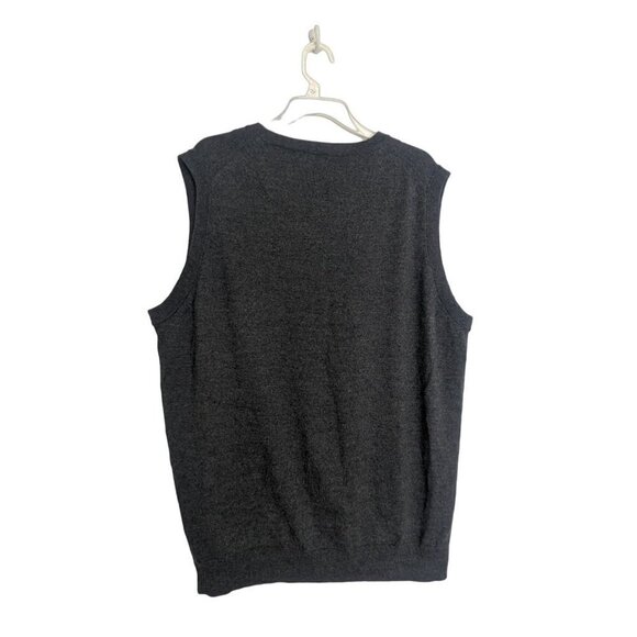 Nordstrom Men's Shop Merino Wool V-Neck Grey Sweater Vest XL - Picture 3 of 5